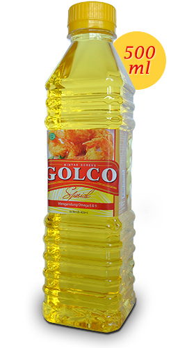 Minyak goreng sehat Golco Spesial kemasan botol 500ml