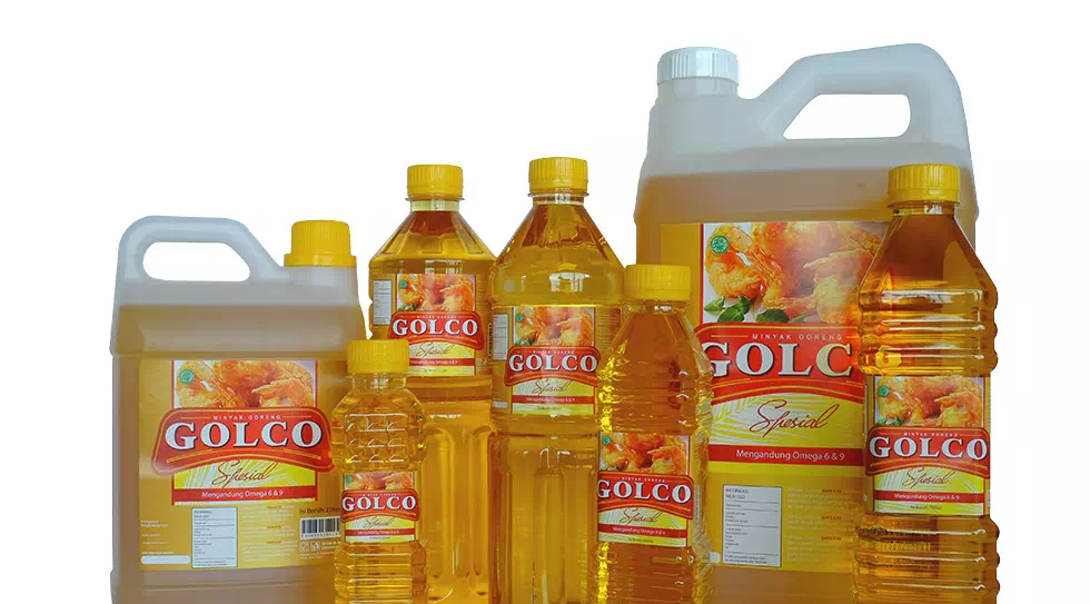 Golco Spesial kemasan botol dan jerigen dalam berbagai ukuran