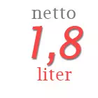 Berat netto minyak goreng jerigen 1,8 liter
