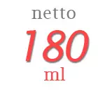 Berat netto minyak goreng 180ml