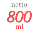 Berat netto minyak goreng refill 800 ml